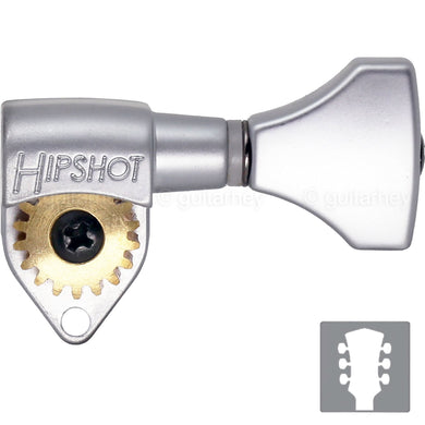 NEW Hipshot Classic Open-Gear HS Buttons 18:1 Ratio 3x3 - SATIN CHROME