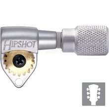 Load image into Gallery viewer, NEW Hipshot Classic Open-Gear KNURLED Buttons 18:1 Ratio 3x3 - SATIN CHROME