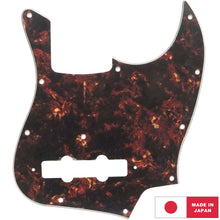 Load image into Gallery viewer, NEW 4-Ply 11 Hole Pickguard For Fender Japan 4 String Jazz Bass - BLACK TORTOISE