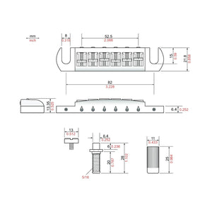 NEW TonePros AVT2G-N Standard Wraparound (Standard Locking Studs) - NICKEL