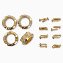 Load image into Gallery viewer, NEW Leo Quan® Badass 4-in-line set OGT™ Bass Keys Open Gear Large Post - GOLD