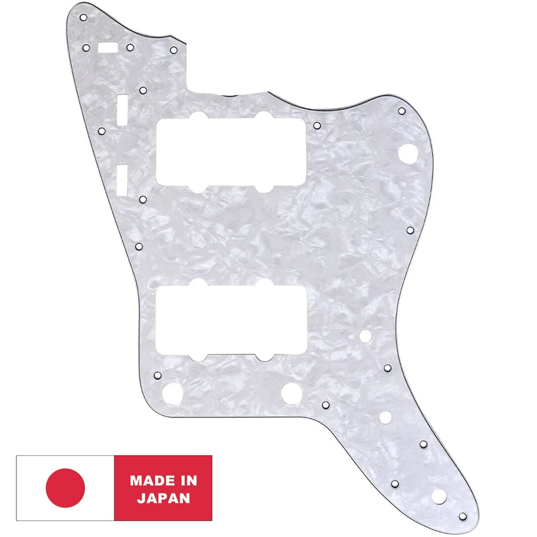 NEW 4-Ply Pickguard for Japan Fender Jazzmaster® - WHITE PEARLOID