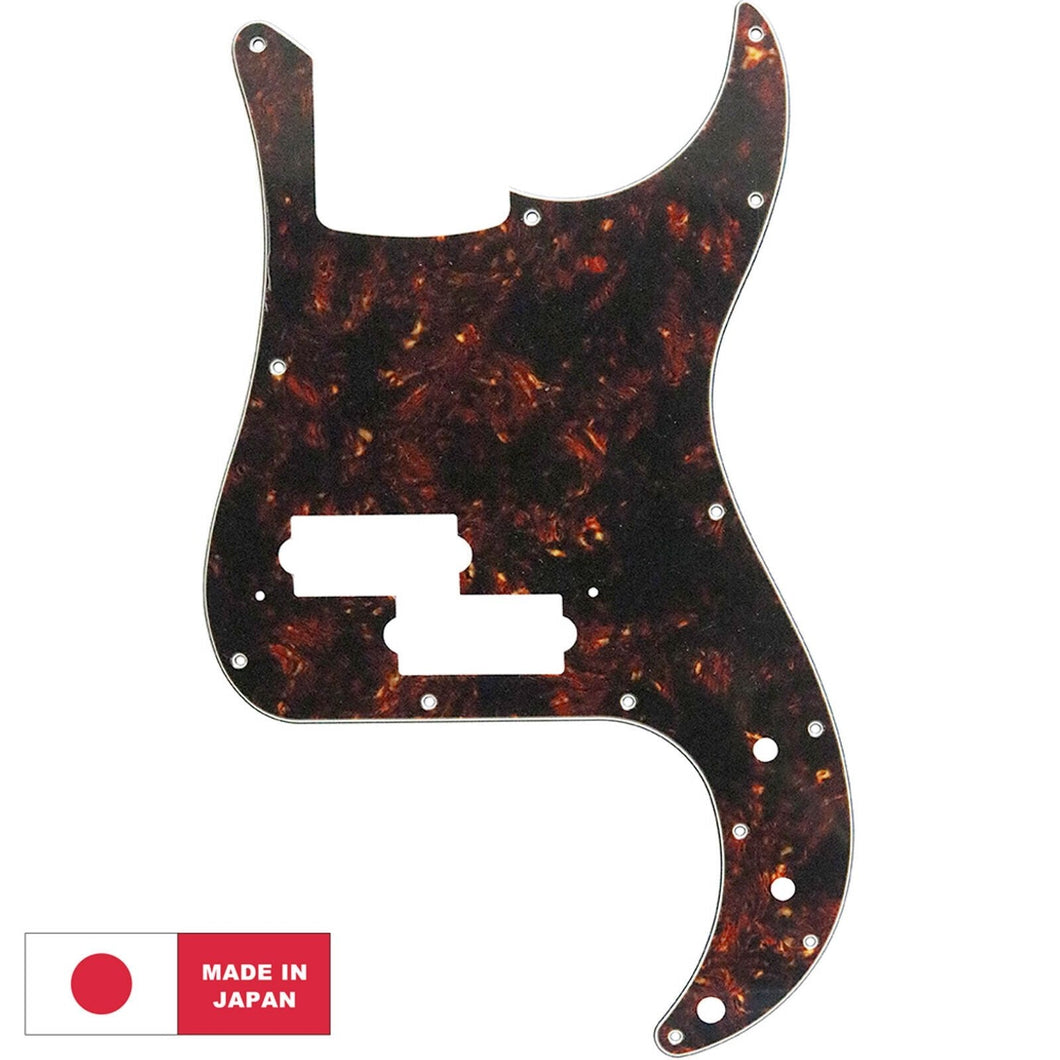 NEW 4-ply Pickguard for Standard Fender Precision/P Bass® - BLACK TORTOISE