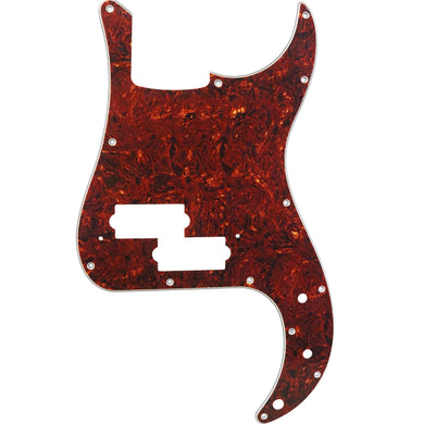 NEW 4-ply Pickguard for Standard Fender Precision/P Bass® - RED TORTOISE