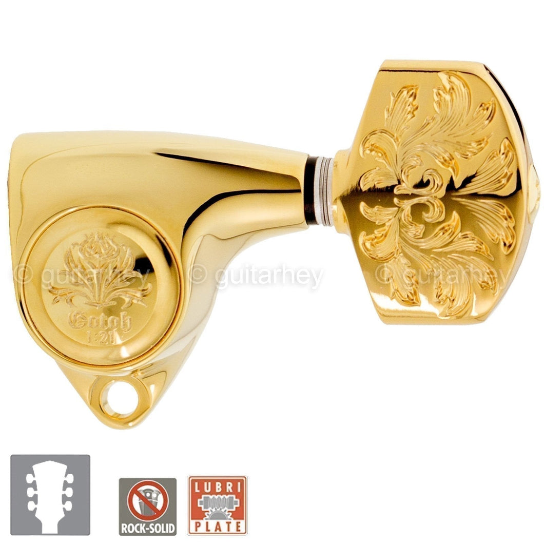 NEW Gotoh SGV510Z-A60LX Luxury Mode L3+R3 SET Tuning Keys 1:21 Ratio 3x3 - GOLD