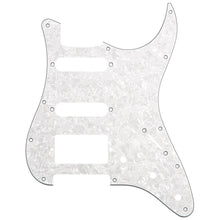 Load image into Gallery viewer, NEW 4-ply H/S/S Pickguard for Fender Stratocaster/Strat® 11-Holes WHITE PEARLOID