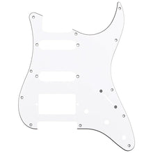 Load image into Gallery viewer, NEW 3-ply H/S/S Pickguard for Fender Stratocaster/Strat® 11-Holes - WHITE