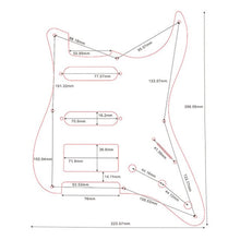 Load image into Gallery viewer, NEW 1-ply H/S/S Pickguard for &#39;57 Fender Stratocaster/Strat® 8-Holes - WHITE