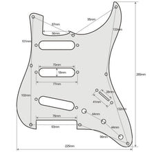 Load image into Gallery viewer, NEW 1-ply S/S/S Pickguard for &#39;57 Fender Stratocaster/Strat® 8-Holes - PARCHMENT