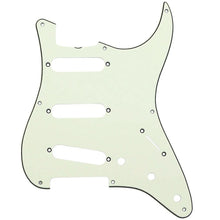 Load image into Gallery viewer, 3-ply S/S/S Pickguard for &#39;59 Fender Stratocaster/Strat® 8-Holes - MINT CREAM