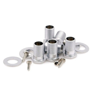 NEW Hipshot VINTAGE 6-in-Line Locking Tuners STAGGERED Moon Pearl - SATIN CHROME