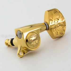 NEW Gotoh SGS510Z-A60LX Luxury Mode L3+R3 SET Tuning Keys 1:18 Ratio 3x3 - GOLD