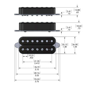 NEW DiMarzio DP756 Illuminator 7™ Neck John Petrucci Signature Model - BLACK