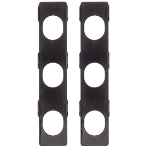 NEW Hipshot 6-in Line Open-Gear Locking Non-Staggered PEARL Moon Buttons - BLACK