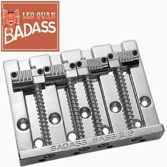 NEW Leo Quan® Badass II ™ Bass Bridge for 4-string Fender P/Jazz Bass® - CHROME