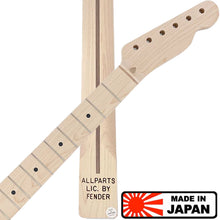 Load image into Gallery viewer, NEW Allparts TMO-V Fender Licensed Telecaster® SOFT V Neck 21 Frets 1P MAPLE