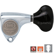 Carregar imagem no visualizador da galeria, NEW Gotoh SGV510Z-FL5 Tuners L3+R3 Guitar Tuning Keys 1:21 Ratio, 3x3 - CHROME