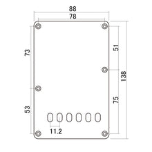 Load image into Gallery viewer, 3-Ply Tremolo Spring Cover Backplate for Fender Strat® Round Holes 11.2mm MINT G