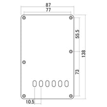 Carregar imagem no visualizador da galeria, 1-Ply Tremolo Spring Cover Backplate for Fender Strat®, 10.5mm Spacing - WHITE