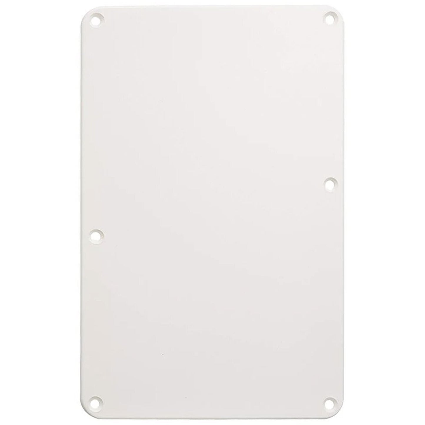 NO HOLE 1-Ply Tremolo Spring Cover Backplate for Fender Strat® - WHITE