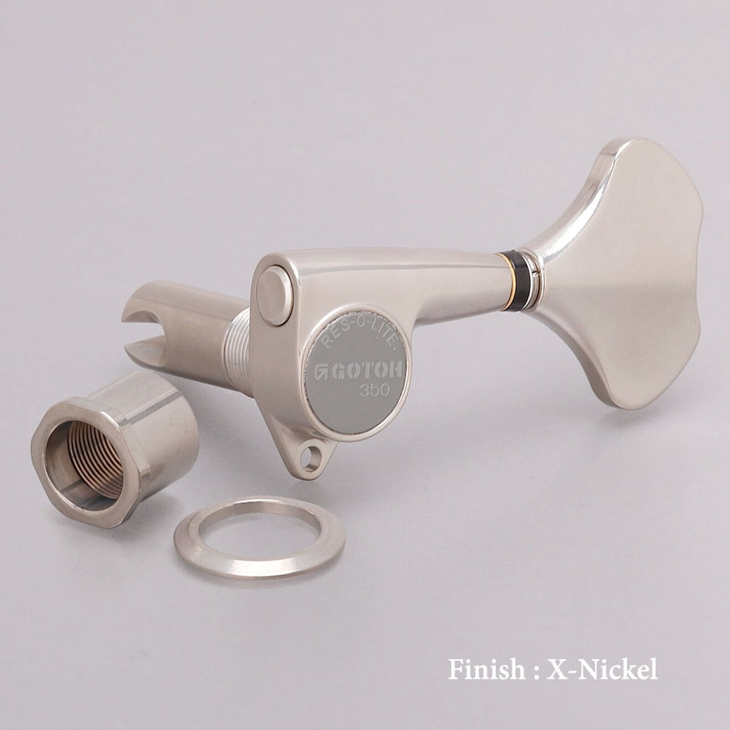 NEW Gotoh GB350 RES-O-LITE Aluminum Bass 4-String Tuning L2+R2 ANTIQUE X-NICKEL