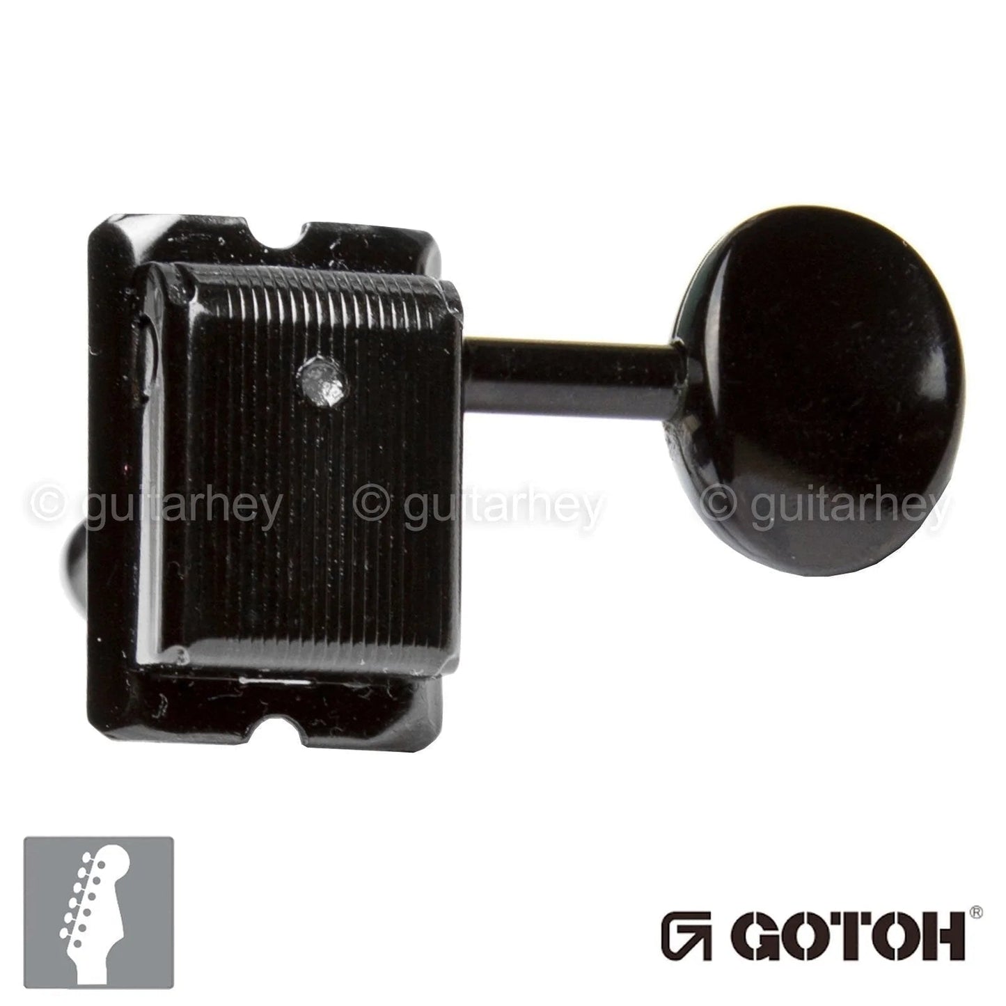 NEW Gotoh SD91-05M 6 in-line Vintage Style Tuners for Fender Strat Tele - BLACK