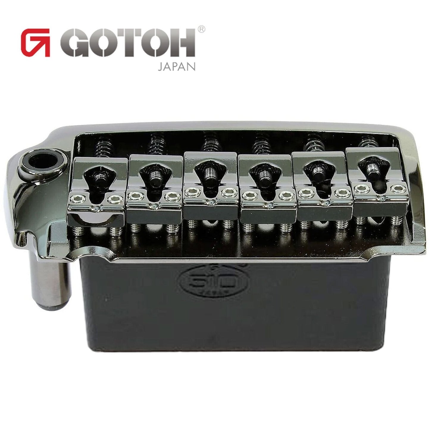 NEW Gotoh EV510T-BS Non-locking 2 Point Tremolo Bridge w/ Hardware - COSMO BLACK