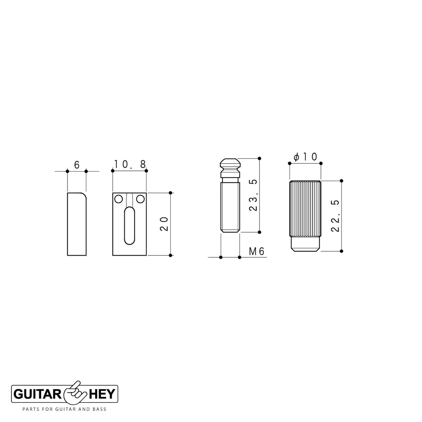 NEW Gotoh EV510T-FE Non-locking 2 Point Tremolo Bridge w/ Hardware - GOLD