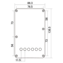 Load image into Gallery viewer, RELIC Tremolo Spring Cover Backplate for Fender Strat® 11.5mm Spacing AGED WHITE