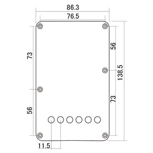 RELIC Tremolo Spring Cover Backplate for Fender Strat® 11.5mm Spacing AGED WHITE