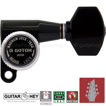 Carregar imagem no visualizador da galeria, NEW Gotoh SG360-07 MGT Locking Tuners 7-String Small Keys L4+R3 Set 4x3 - BLACK