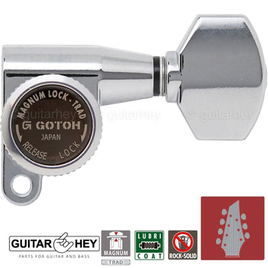 NEW Gotoh SG360-07 MGT Locking Tuners 7-String Small Keys L4+R3 Set 4x3 - CHROME