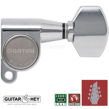 Carregar imagem no visualizador da galeria, NEW Gotoh SG360-07 Tuners 7-String Small Tuning Keys L4+R3 Set 4x3 - CHROME