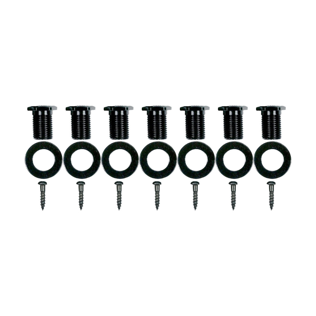 NEW Gotoh SG360-07 Tuners 7-String Small Tuning Keys L4+R3 Set 4x3 - BLACK