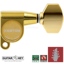 Carregar imagem no visualizador da galeria, NEW Gotoh SG360-07 Tuners 7-String Small Tuning Keys L4+R3 Set 4x3 - GOLD