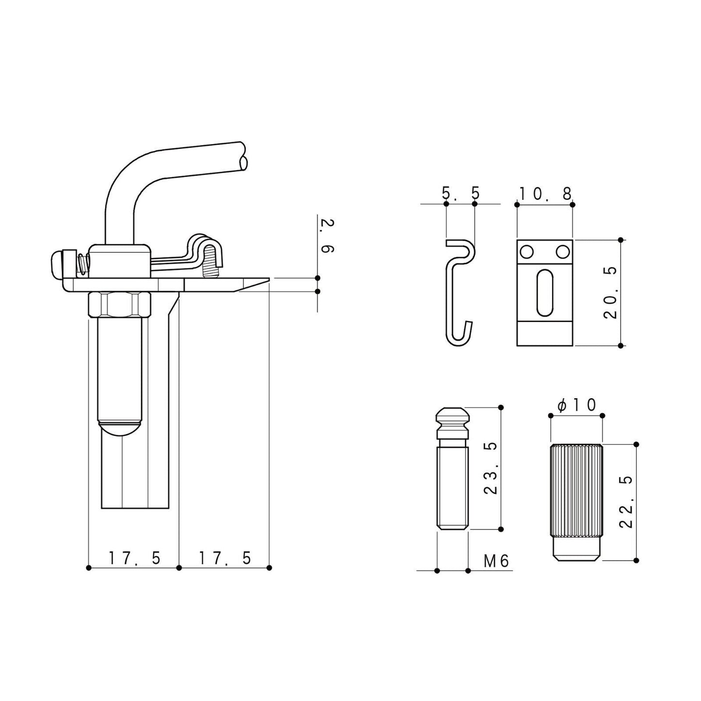 NEW Gotoh 510TS-SF1 Non-locking 2 Point Tremolo Bridge 37mm STEEL Block - CHROME