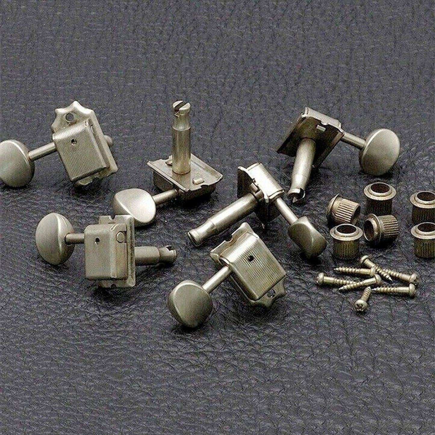 NEW Gotoh SD91-05M LEFTY 6-In-Line Tuning Keys Vintage Left-Handed - AGED NICKEL