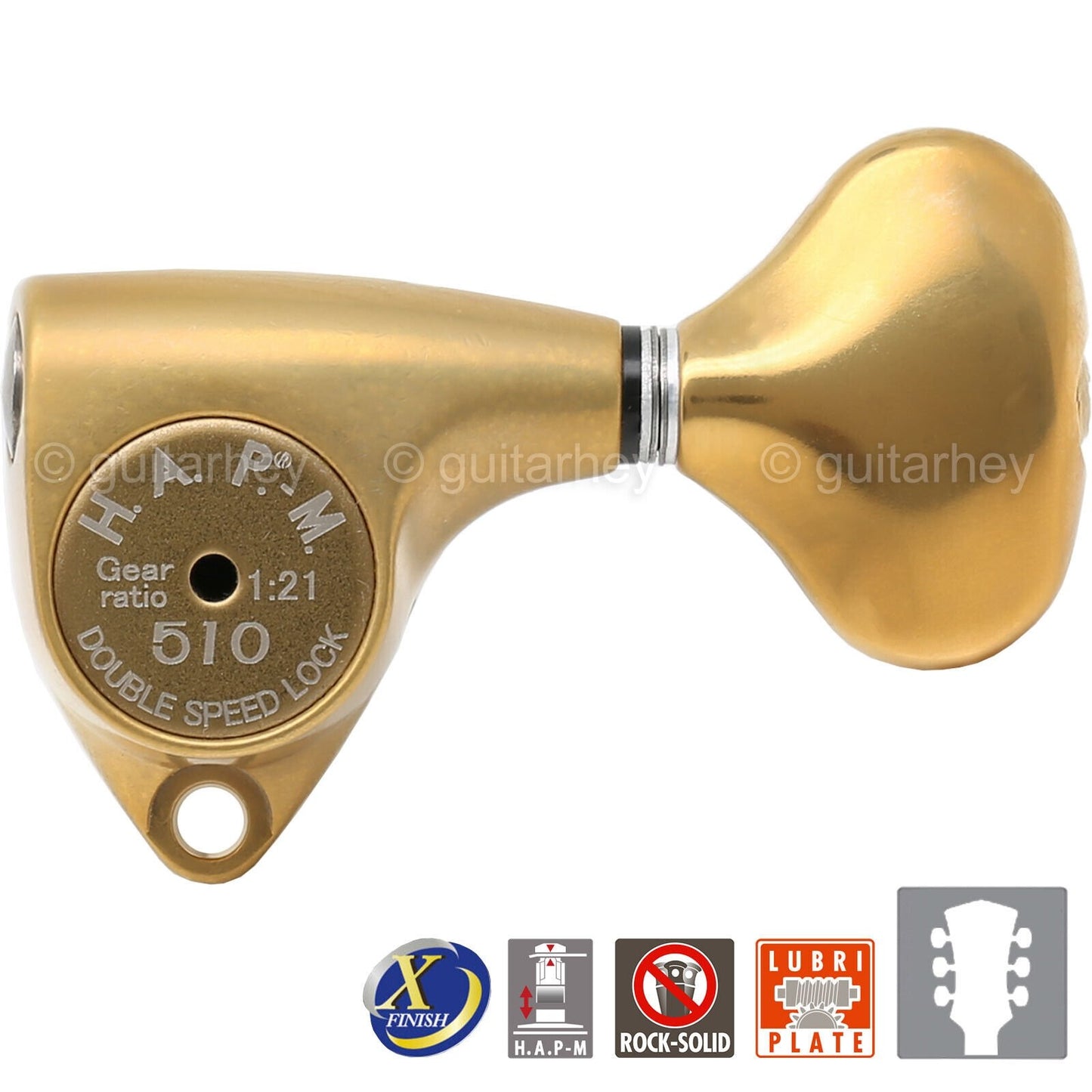 NEW Gotoh SGV510Z-L5 HAPM Locking Set L3+R3 Adj. Height 1:21, 3x3 ANTIQUE X-GOLD