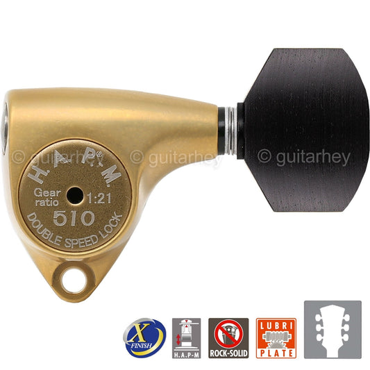 NEW Gotoh SGV510Z-EN07 HAPM 1:21 Locking Set L3+R3 Adjustable Height 3x3, X-GOLD