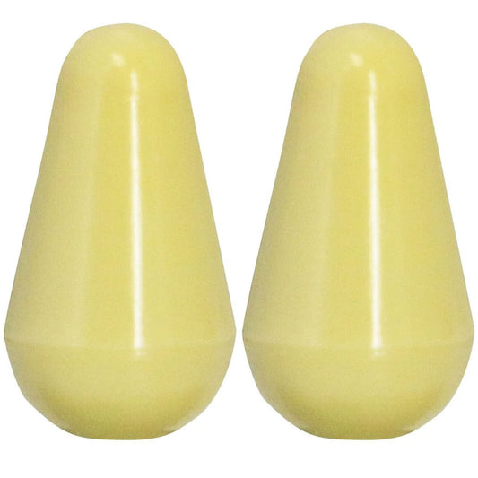 NEW (2) Switch Knobs (METRIC size) For Lever switches Strat Guitar Style VINTAGE