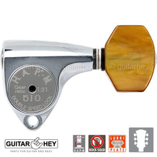 Load image into Gallery viewer, NEW Gotoh SGV510Z-P8 HAPM L3+R3 Locking Tuners Adjust. Post Height 3x3 - CHROME