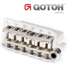 Carregar imagem no visualizador da galeria, NEW Gotoh 510TS-SF2 Non-locking Tremolo Steel Saddles Bridge 37mm Block - CHROME