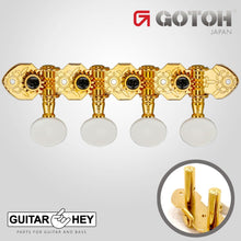 Load image into Gallery viewer, NEW Gotoh M-120S &quot;Side Fitting&quot; Tuning Keys For Mandolin/Bouzouki Pegs - GOLD