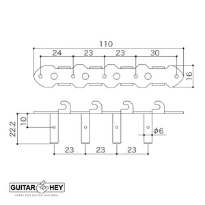 NEW Gotoh M-120S "Side Fitting" Tuning Keys For Mandolin/Bouzouki Pegs - GOLD