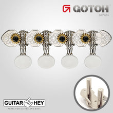 Load image into Gallery viewer, NEW Gotoh M-120S &quot;Side Fitting&quot; Tuning Keys For Mandolin/Bouzouki Pegs - NICKEL