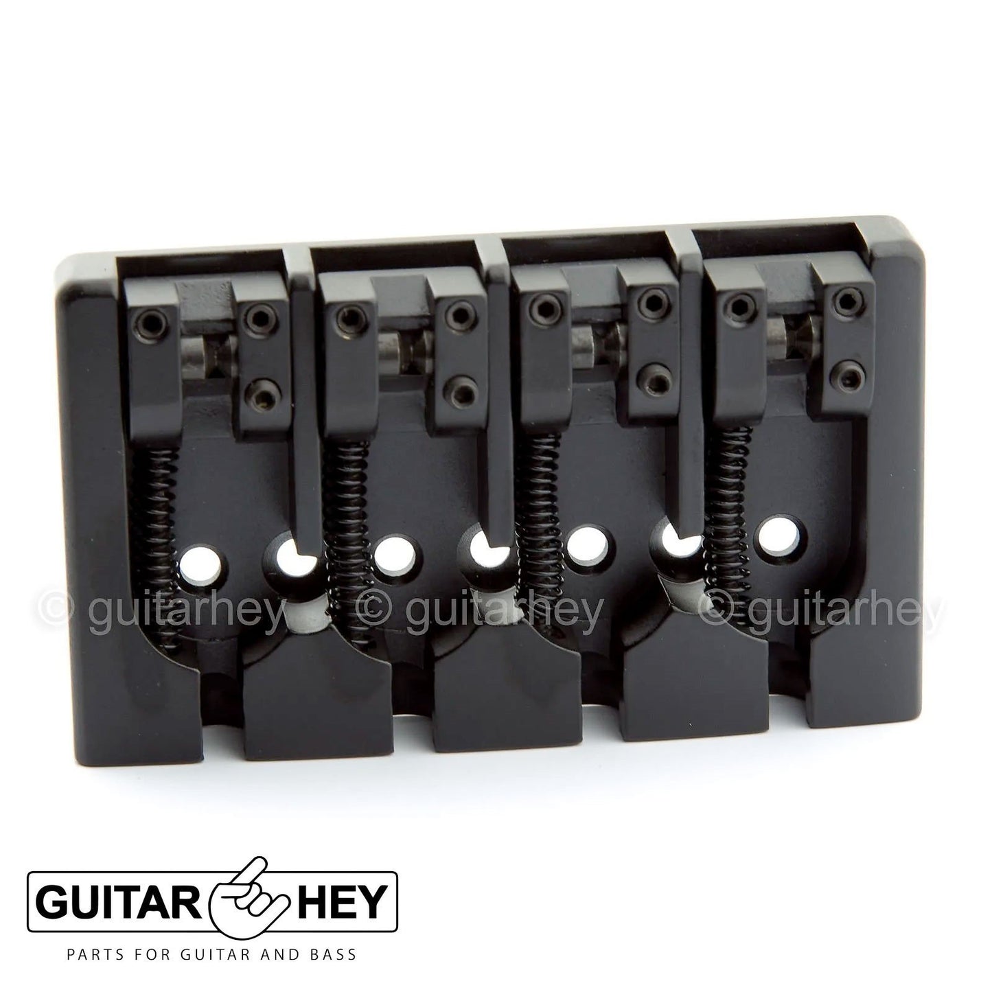 NEW Hipshot 5A4FM2AB 4 string A Style Fender Mount Aluminum Bass Bridge - BLACK