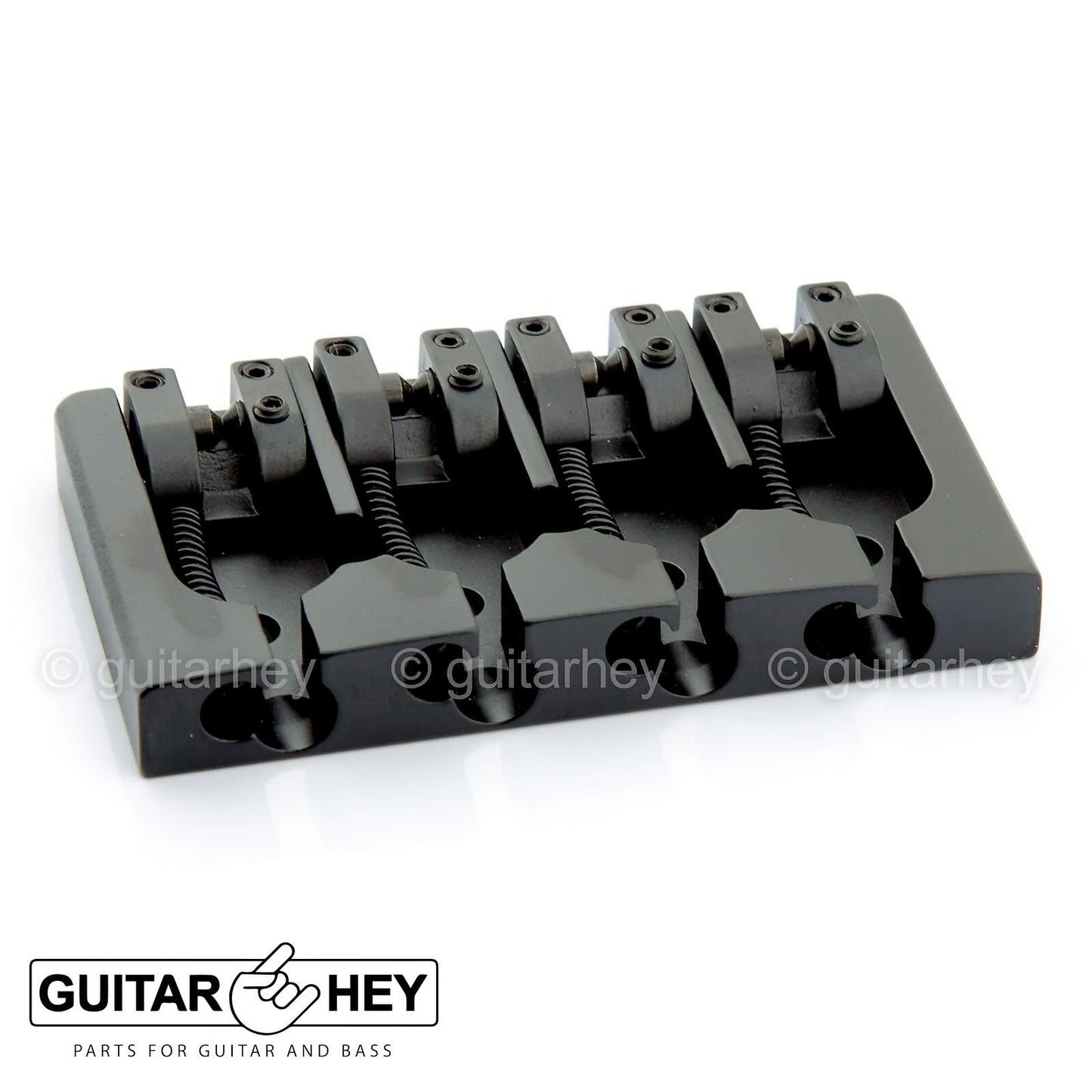 NEW Hipshot 5A4FM2AB 4 string A Style Fender Mount Aluminum Bass Bridge - BLACK