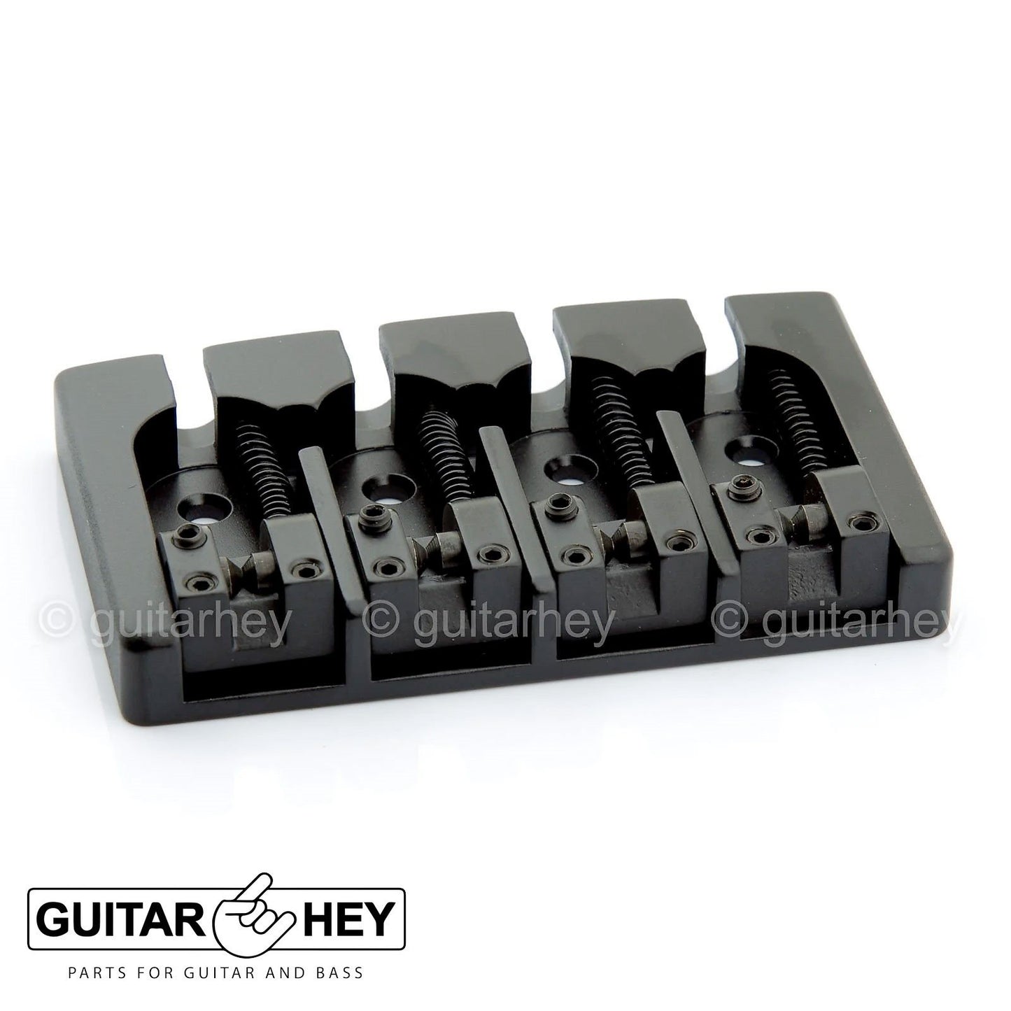 NEW Hipshot 5A4FM2AB 4 string A Style Fender Mount Aluminum Bass Bridge - BLACK