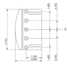 Load image into Gallery viewer, NEW Hipshot 4-String Vintage Bass Bridge .669&quot; String Spacing Quick Load - BLACK