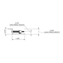 Load image into Gallery viewer, Hipshot 4-String Vintage Bass Bridge .669&quot; String Spacing Quick Load - STAINLESS